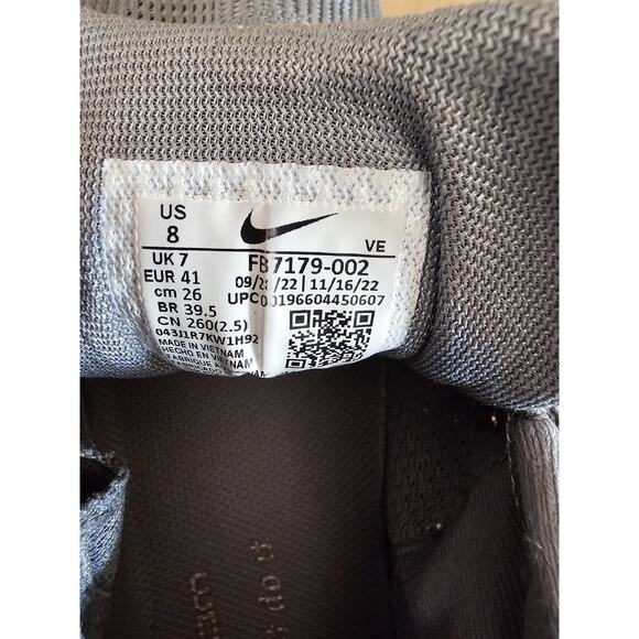 Men Nike Air Zoom Pegasus 40 Sneakers Shoes Smoke Grey/Multi Color FB7179-002 8 - Picture 14 of 15